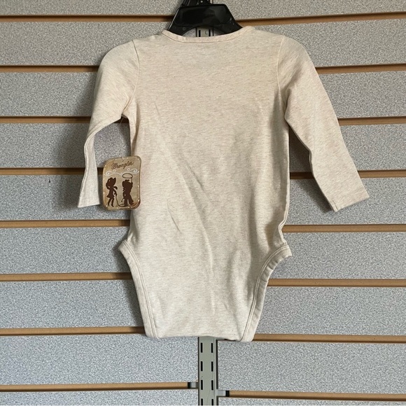 NWTS Wrangler Infant Long Sleeve One Piece Bodysuit 12 Months Western Sweetheart - Picture 4 of 4